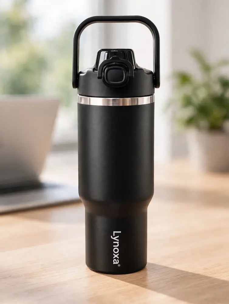 Gobelet Isotherme Lynoxa® 1L – Inox 304, 10h Chaud, 18h Froid.